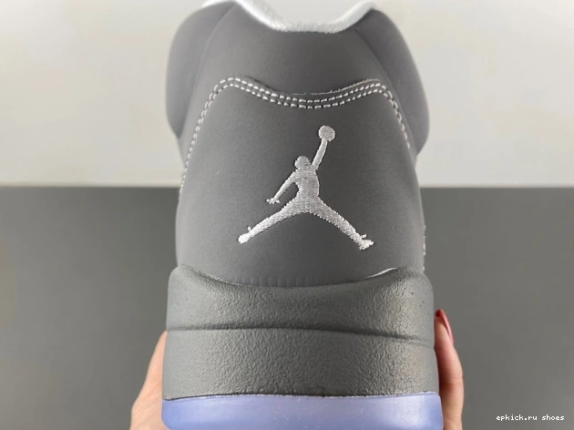 Rep Wolf 136027-005 Air Jordan 5 Retro Grey 0702